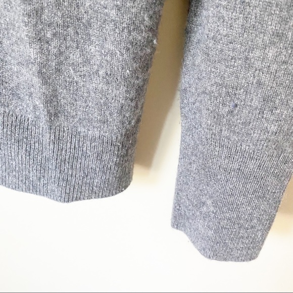 Halogen V-Neck Cashmere Sweater Dark Grey XS NWOT - Picture 7 of 11